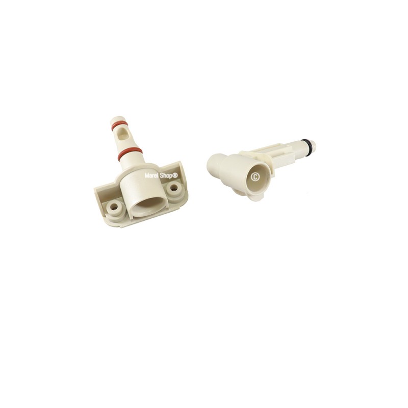 Kit Beccuccio Innesto più Ugello Iniettore per Macchina Caffè Saeco Gaggia Philips 421945002571 421944060181