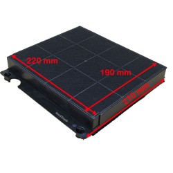 Filtro in Carbone 220 x 190 x 210 mm per Cappa Elica Turboair Whirlpool MOD 15 484000008575