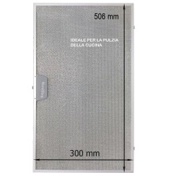 Filtro Metallico in Alluminio per Cappa Faber 506 x 300 x 8 mm 133.0059.015