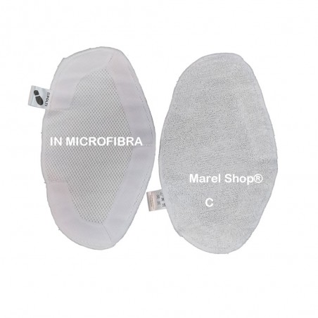 Kit 2 PZ Panni in Microfibra per Vaporetto Polti Spazzola Vaporforce PAEU0332