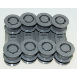 Kit Ruote Supporto per Cesto Lavastoviglie Electrolux Zanussi Rex 50299970009