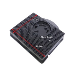 Filtro ai Carboni Attivi per Cappa Elica 214 x 208 mm H 40 mm MOD 303 Ciack e Elibloc 9 F00189