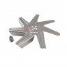 Ventola Girante 7 Pale con Dado Diametro 15 cm per Forno Bosch Siemens 00650472