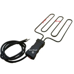 Resistenza Universale 2000 W 27 x 20 cm con Manico per Bistecchiera B175