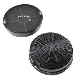 Coppia Filtri in Carbone per Cappa Elica Missy Certosa Box In Standard Altezza 5 cm Diametro 14,5 cm F00479