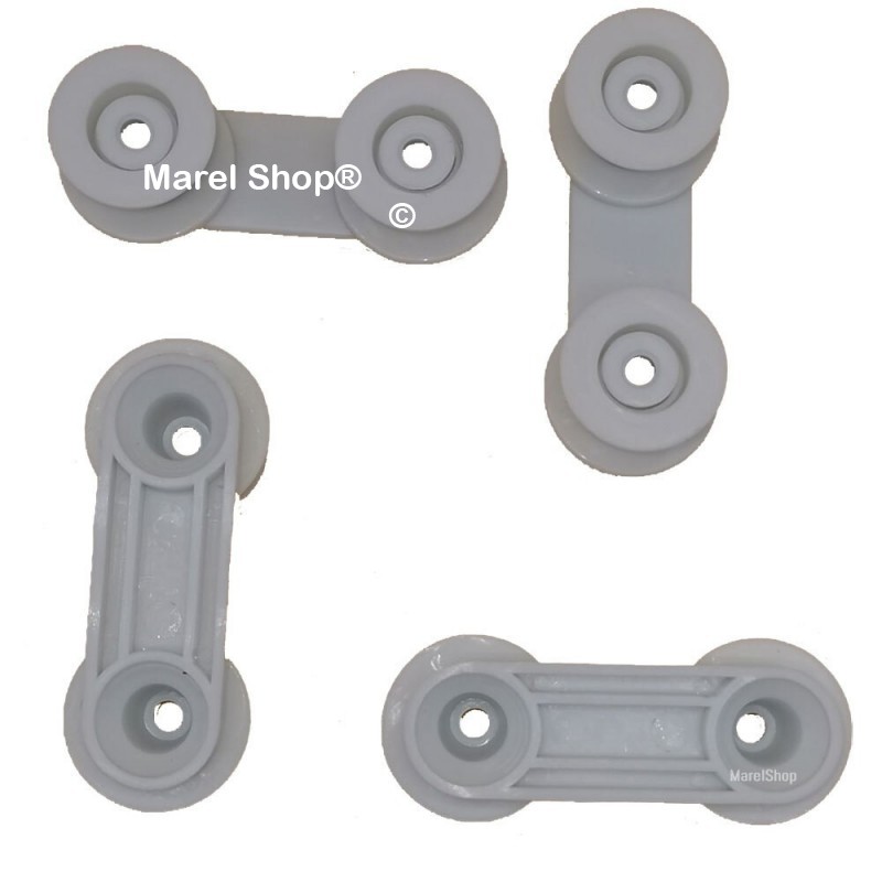 Kit 4 PZ Ruote Supporto Cesto per Lavastoviglie Electrolux Zanussi Rex 50269972001