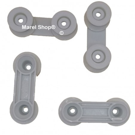 Kit 4 PZ Ruote Supporto Cesto per Lavastoviglie Electrolux Zanussi Rex 50269972001
