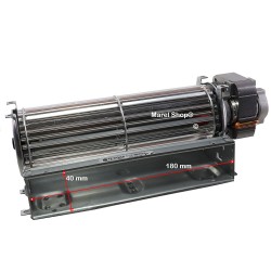 Ventola Ventilatore Tangenziale Alte Temperature per Stufe e Camini Dimensioni Bocchetta 40 x 180 mm 14706030