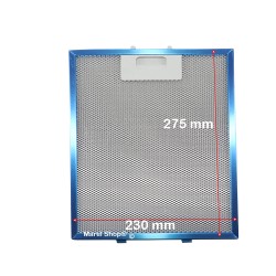 Filtro Metallico in Allumino 275 x 230 mm per Cappa Elica Electrolux AEG GF01QB