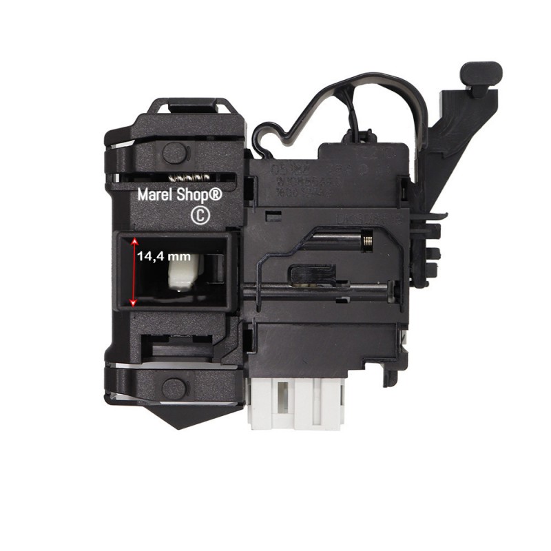 Elettroserratura Serratura Interruttore Blocco Porta DKS08618 per Lavatrice Whirlpool Ignis 481010885440