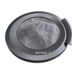 Oblò Completo Grigio con Cerniera e Maniglia per Lavatrice Bosch Siemens 00704287