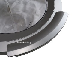 Oblò Completo Grigio con Cerniera e Maniglia per Lavatrice Bosch Siemens 00704287