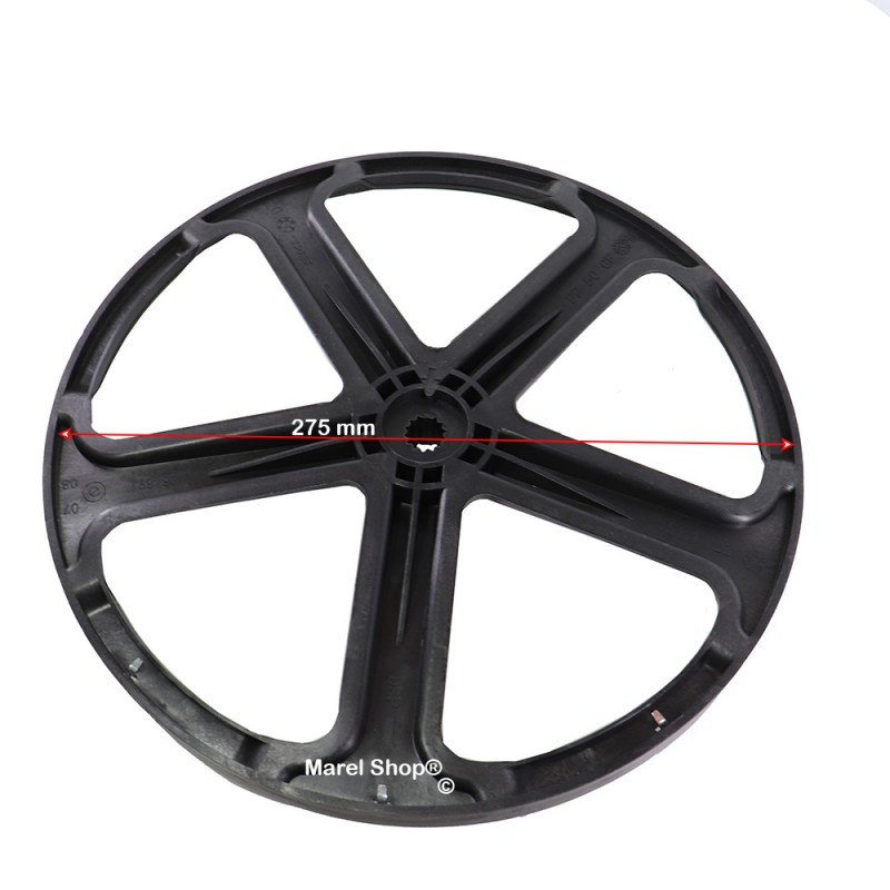 Ruota Disco Puleggia Cesto Diametro 275 mm per Lavatrice Electrolux Zanussi Rex 1084895075