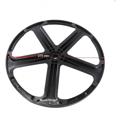 Ruota Disco Puleggia Cesto Diametro 275 mm per Lavatrice Electrolux Zanussi Rex 1084895075