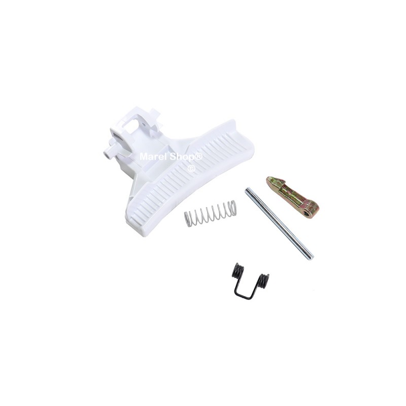 Maniglia Maniglietta Completa con Molla Gancio Perno per Lavatrice Electrolux Zanussi Rex 4055304143