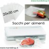 50 Buste Alimenti Groffate 20x30 Cm Per Macchine Sottovuoto
