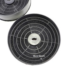 Coppia Filtri in Carbone per Cappa Galvamet Diametro 175 mm H 45 mm Type D186 0051H01000