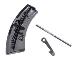 Maniglia Maniglietta Nera Completa con Molle Gancio Perno per Lavatrice Electrolux Zanussi Rex 4055271565