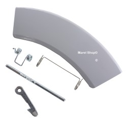 Maniglia Maniglietta Bianca Completa con Molle Gancio Perno per Lavatrice Electrolux Zanussi Rex 4055128930