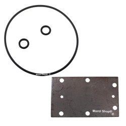 Kit Guarnizioni 1 Esterna 2 Interne + Piastrina Intermedia per Caldaia Macchine Caffè Frog Didiesse 15601071