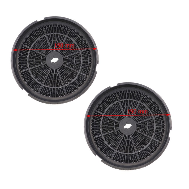 Kit 2 Filtri ai Carboni per Cappa Tecnowind Diametro 190 mm H 36 mm 9029793784