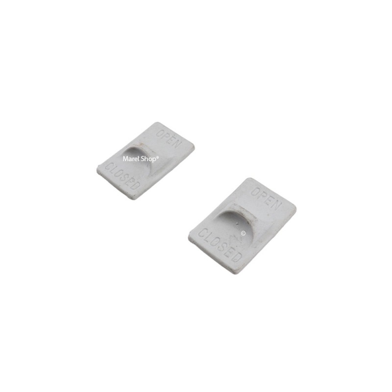 Supporto Leva Sgancio Griglia per Cappa Elica Kit 2 Pezzi Grigio TST0111390A