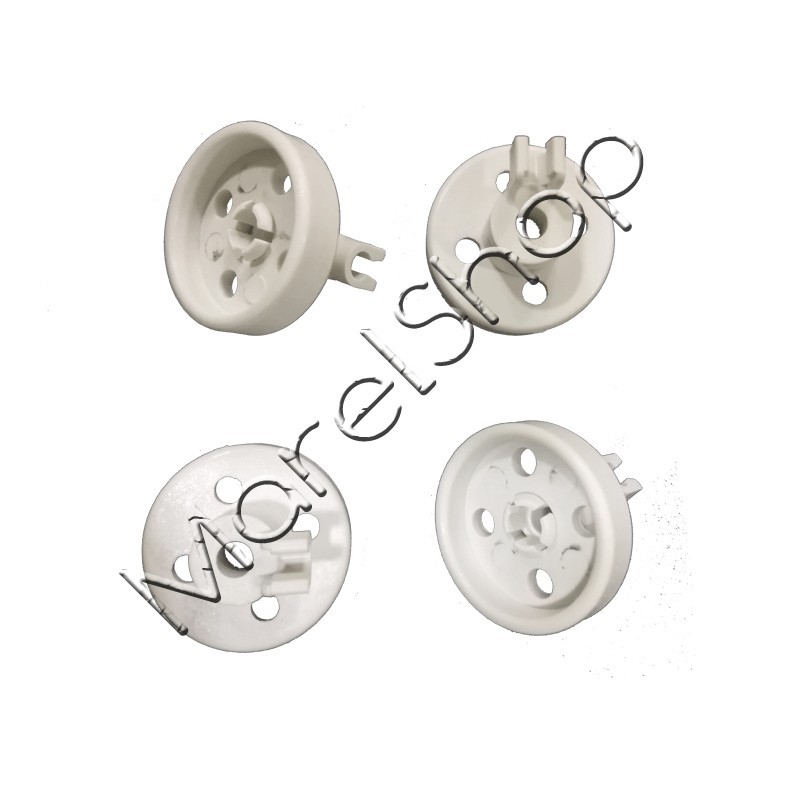 Kit 4 Ruote Grandi Cesto Lavastoviglie Bosch Siemens