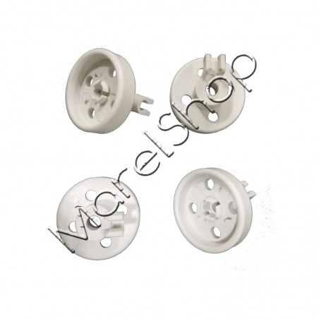 Kit 4 Ruote Grandi Cesto Lavastoviglie Bosch Siemens