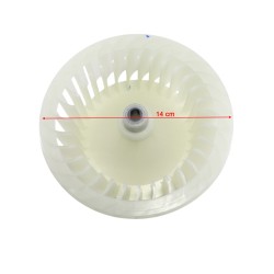 Ruota Ventola Convogliatore Aria Anteriore Motore Lato Cinghia per Asciugatrice Sharp Vestel Akai 42161615