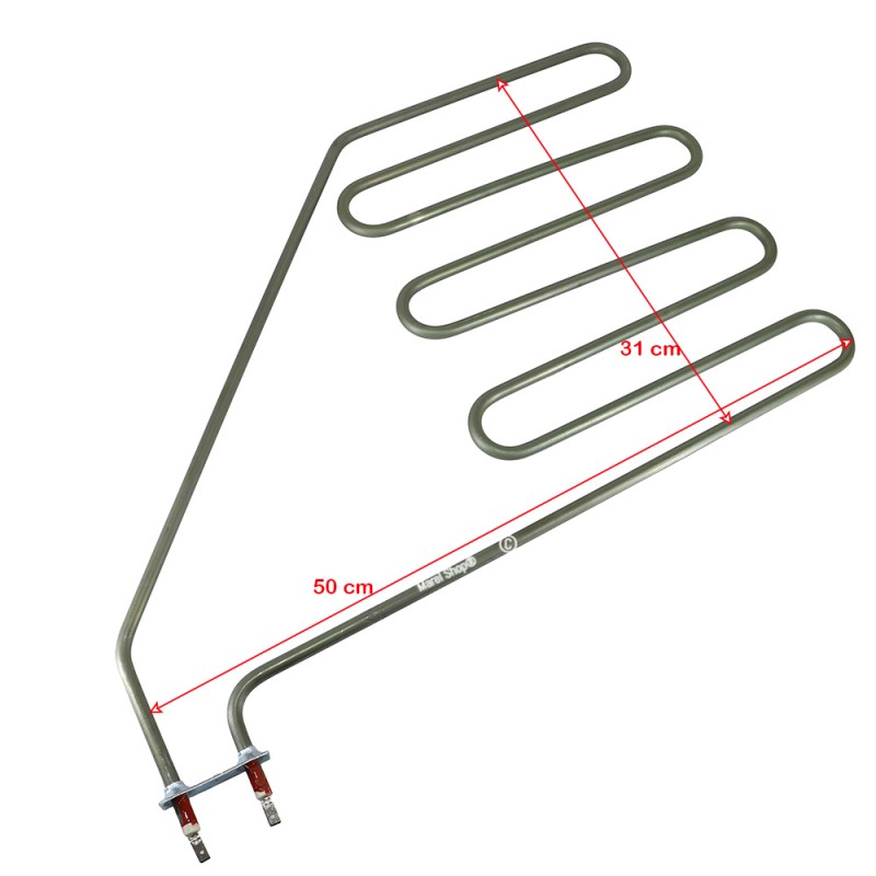 Resistenza 1500 W 31 x 50 cm per Sauna Helo SEPC12