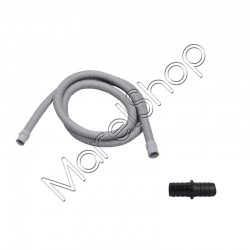 Kit Proilunga Tubo Scarico + Raccordo Di Giunzione Da 3 Mt. Lavatrici Lavastoviglie