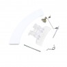 Maniglia Maniglietta Kit Completo Impugnatura Oblò per Lavatrice Electrolux Zanussi Rex 4055177168