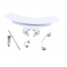 Maniglia Maniglietta Kit Completo Impugnatura Oblò per Lavatrice Electrolux Zanussi Rex 4055193256