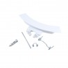 Maniglia Maniglietta Kit Completo Impugnatura Oblò per Lavatrice Electrolux Zanussi Rex 4055193256