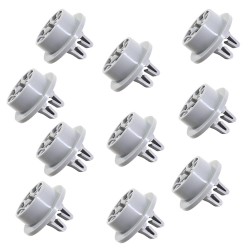 Kit 10 Pezzi Ruote Rotelle per Cesto Inferiore Lavastoviglie Beko Diametro Interno Ruota 30 mm Esterno 40 mm 1782020300