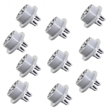 Kit 10 Pezzi Ruote Rotelle per Cesto Inferiore Lavastoviglie Beko Diametro Interno Ruota 30 mm Esterno 40 mm 1782020300