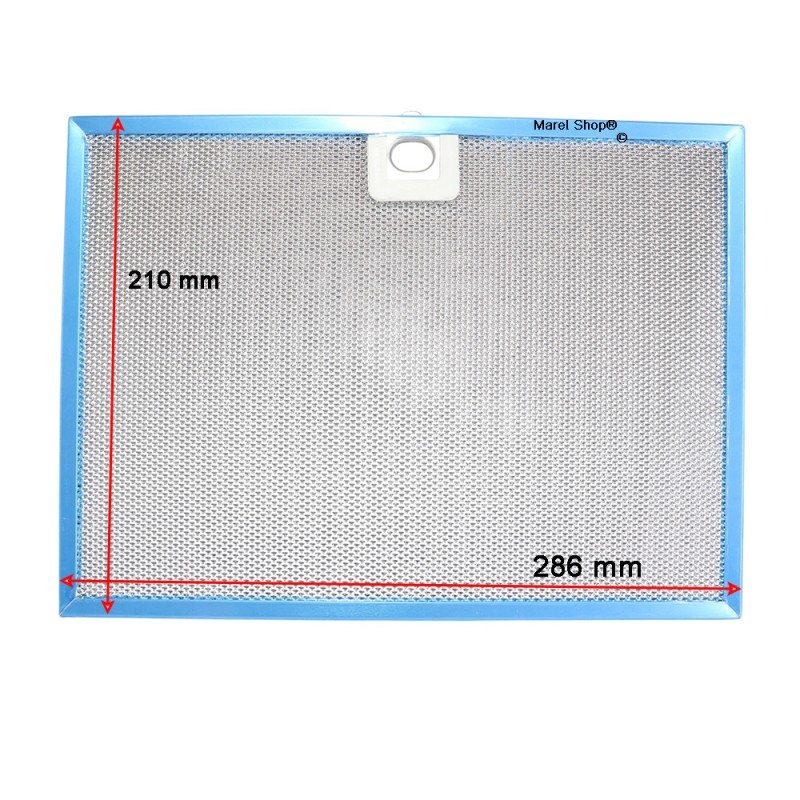 Filtro Metallico in Allumino 210 x 286 mm per Cappa Faber 133.0395.386