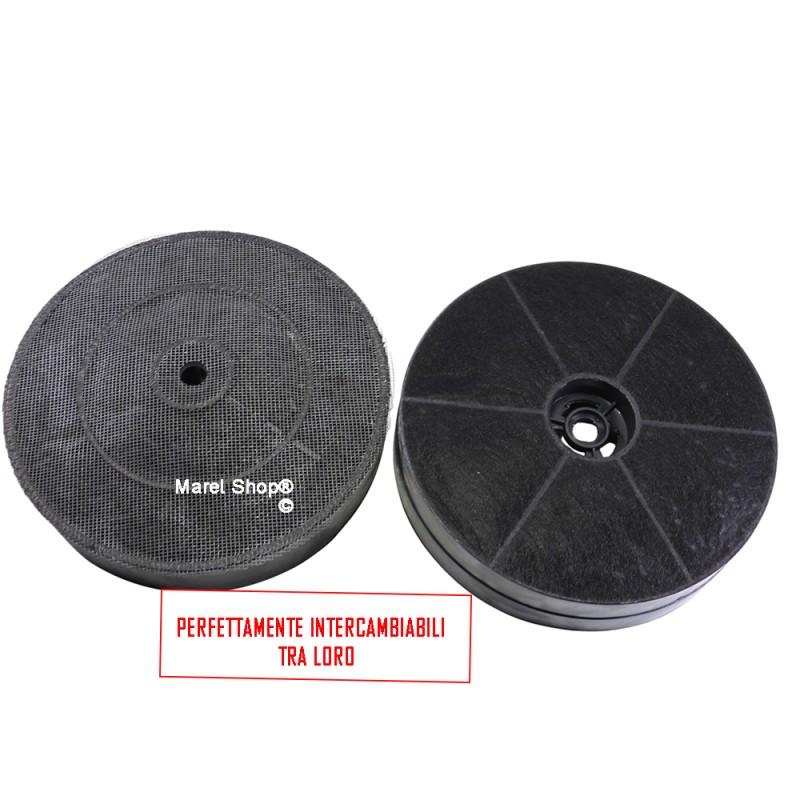 Filtro in Carbone MOD 46 Diametro 173 mm Altezza 35 mm per Cappa Turboair 9029801504