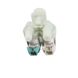Elettrovalvola Due Vie 180 Gradi Uscite Bocchette 12 e 14 mm per Lavatrice Electrolux Zanussi Rex 3792260725