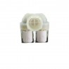 Elettrovalvola Due Vie 180 Gradi Uscite Bocchette 12 e 14 mm per Lavatrice Electrolux Zanussi Rex 3792260725