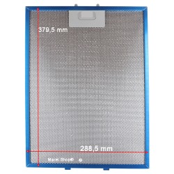 Filtro Metallico in Alluminio 288,5 x 379,5 mm per Cappa Elica ACC0000595