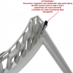 Filtro Filacci per Asciugatrice LG 383EEL3003D 383EEL3003J 550 x 275 x 190 mm AGM75510732