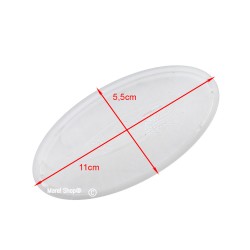 Plafoniera Ovale 5,5 x 11 cm Copertura Lampada Diffusore Luce per Cappa Elica PLA0023131A